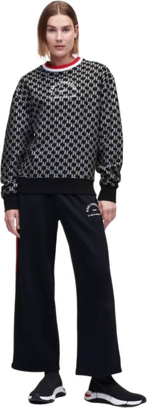 Karl Lagerfeld Uni rsg monogram sweatshirt Zwart Dames