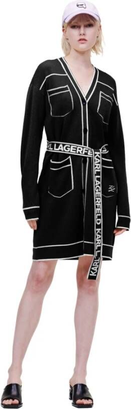Karl Lagerfeld Vest ingekort Zwart Dames
