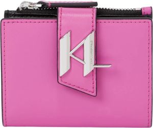 Karl Lagerfeld Wallet Saddle Medium Bifold Roze Dames