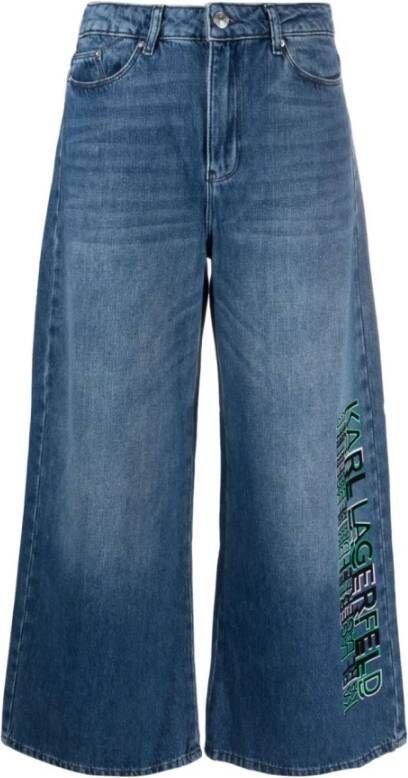 Karl Lagerfeld Wide Jeans Blauw Dames