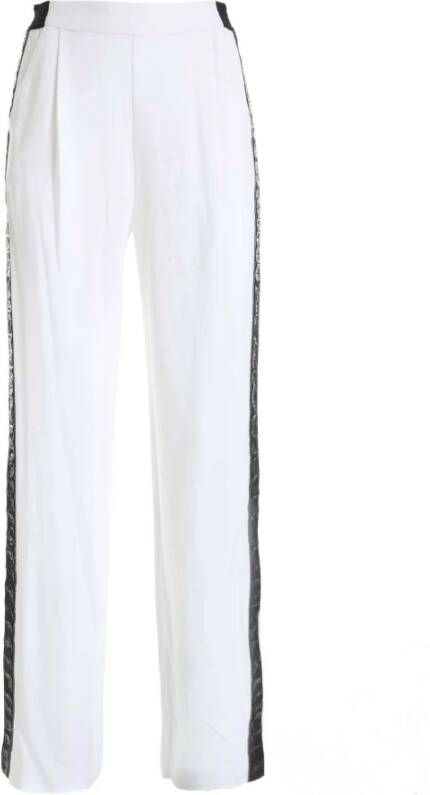 Karl Lagerfeld Stijlvolle Wide Trousers White Dames