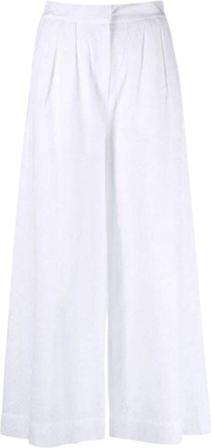 Karl Lagerfeld Wide Trousers White Dames