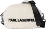 Karl Lagerfeld X Cara Delevingne Shearling Crossbody Bag Wit Dames - Thumbnail 4