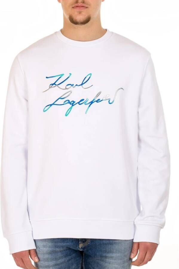 Karl Lagerfeld Zweet crewneck Wit Heren