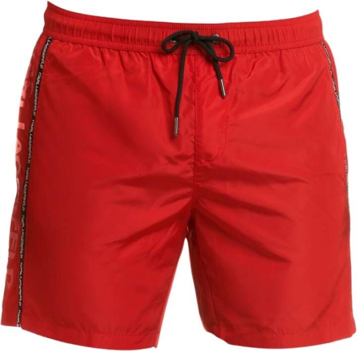 Karl Lagerfeld Zwembroek Sport Medium Boardshort Rood Heren