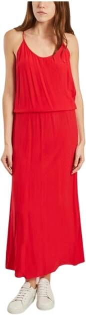 Karma Koma Rode Halter Maxi Jurk Red Dames