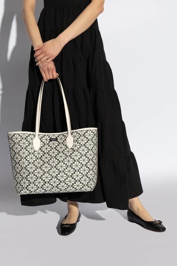 Kate spade new york Shoppers Spade Flower Jacquard Bleecker Large Tote in grijs - Foto 5