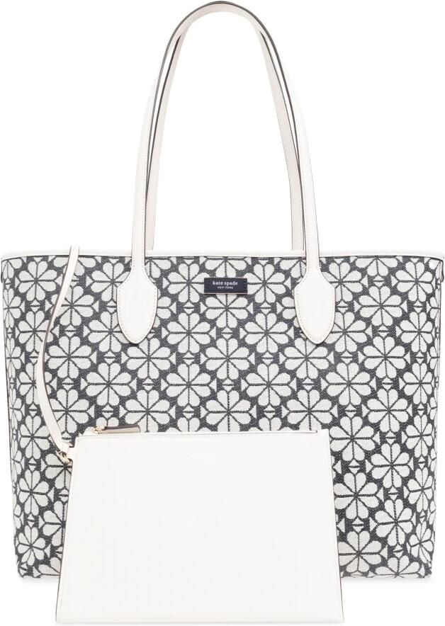 Kate spade new york Shoppers Spade Flower Jacquard Bleecker Large Tote in grijs - Foto 2