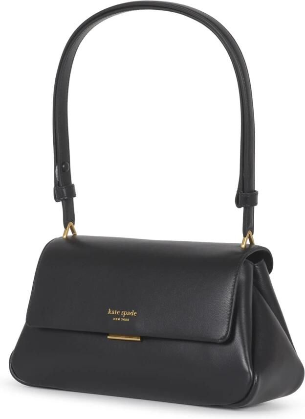 Kate Spade Fijnkorrelige Leren Schoudertas Zwart Black Dames - Foto 10