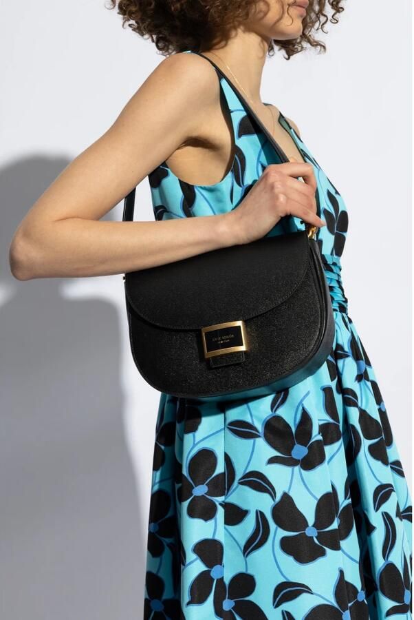 Kate spade new york Crossbody bags Katy Textured Leather Convertible Saddle Bag in zwart - Foto 5