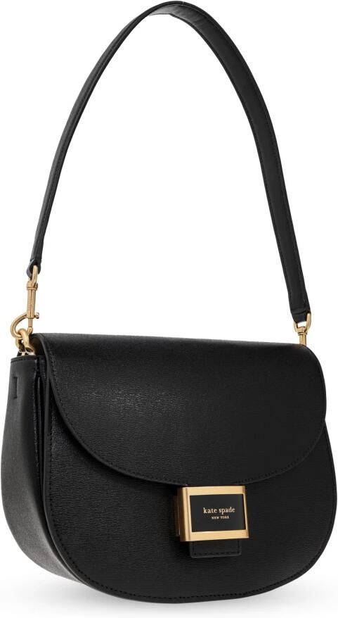 Kate spade new york Crossbody bags Katy Textured Leather Convertible Saddle Bag in zwart - Foto 6