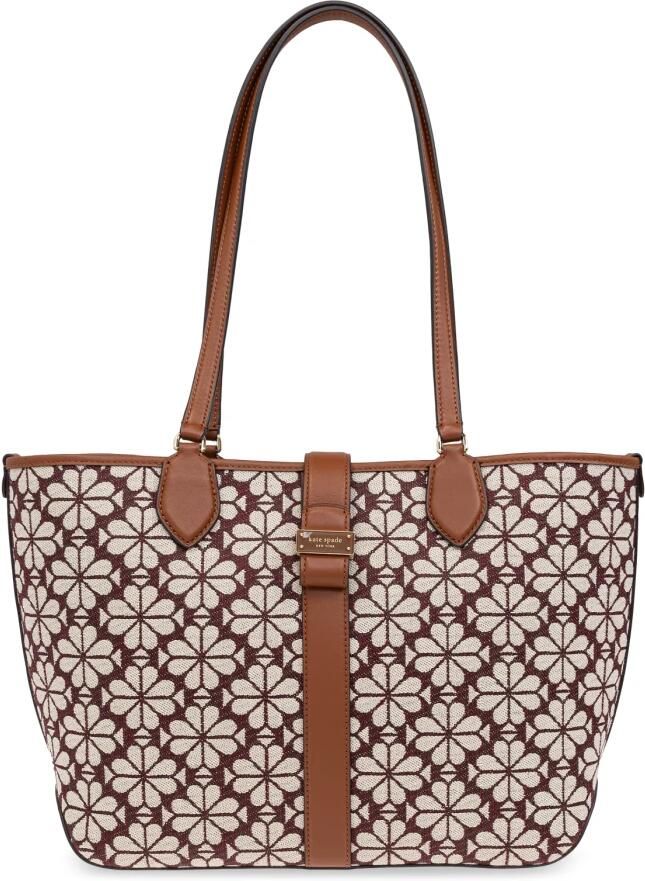 Kate spade new york Shoppers Spade Flower Jacquard Spade Flower Jacquard Medium in bruin