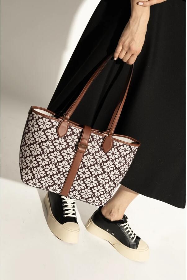 Kate spade new york Shoppers Spade Flower Jacquard Spade Flower Jacquard Medium in bruin - Foto 8