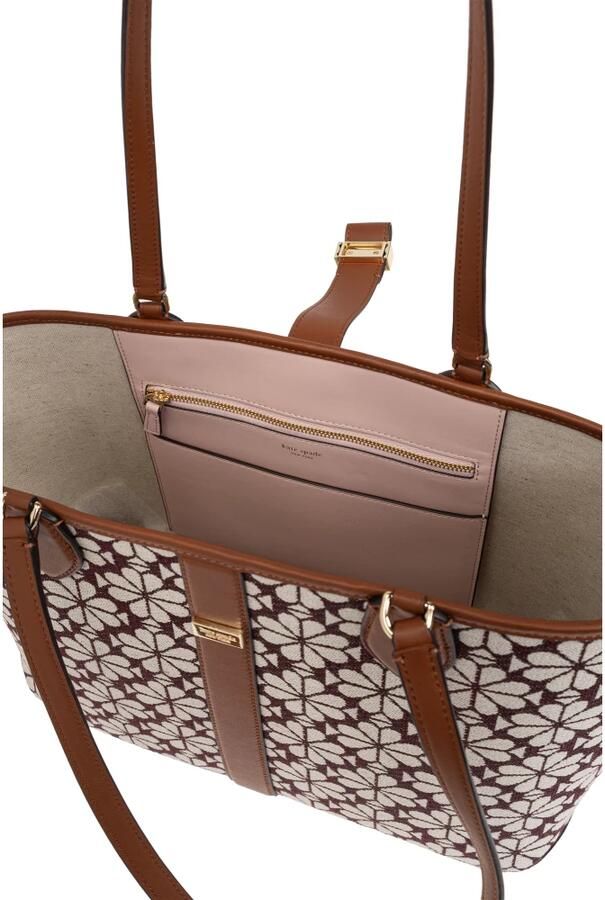 Kate spade new york Shoppers Spade Flower Jacquard Spade Flower Jacquard Medium in bruin - Foto 6