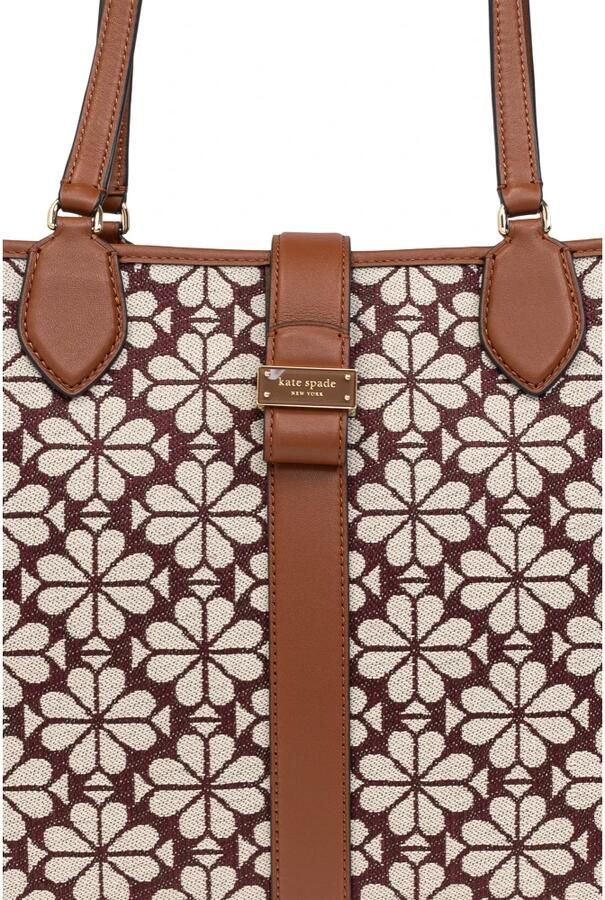 Kate spade new york Shoppers Spade Flower Jacquard Spade Flower Jacquard Medium in bruin - Foto 7