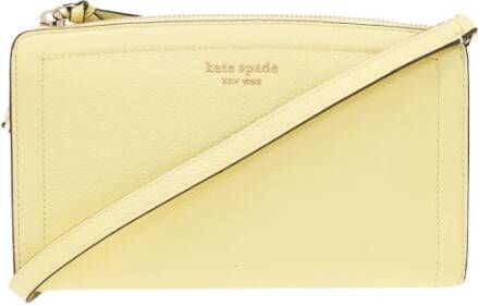 Kate spade new york Crossbody bags Knott Pebbled Leather Small Crossbody in geel