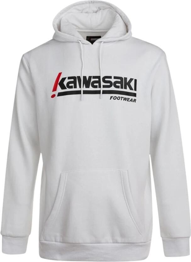 Kawasaki Sweater Killa Unisex Hooded Sweatshirt K202153 1002 White - Foto 4