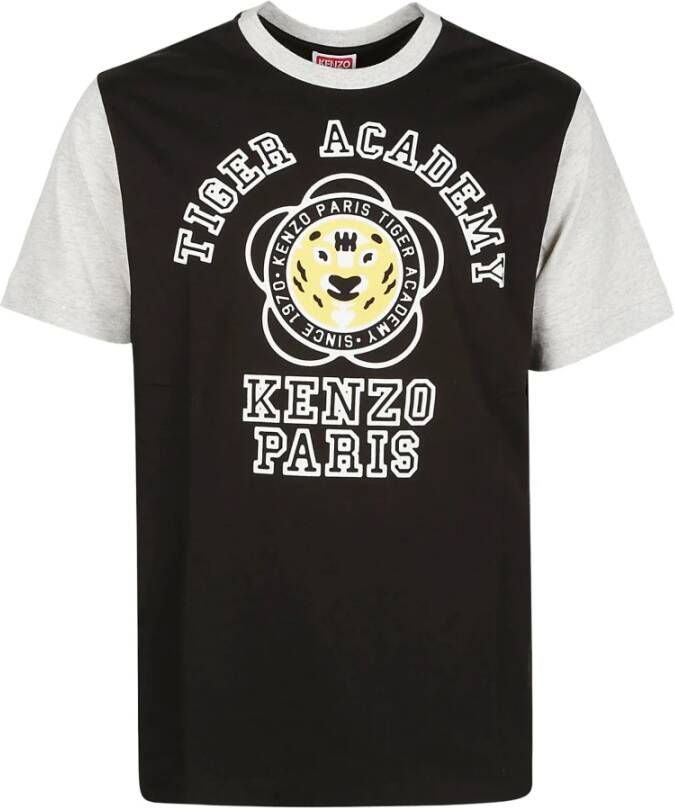 Kenzo 99J Noir Tiger Academy Classic T-Shirt Zwart Heren
