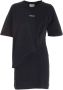 Kenzo Asymmetrische Logo T-Shirt Jurk Zwart Dames - Thumbnail 1