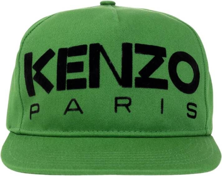 Kenzo Baseballpet met logo Groen Heren