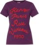 Kenzo Vivienne 1970 Ronde Hals T-shirt Purple Dames - Thumbnail 1
