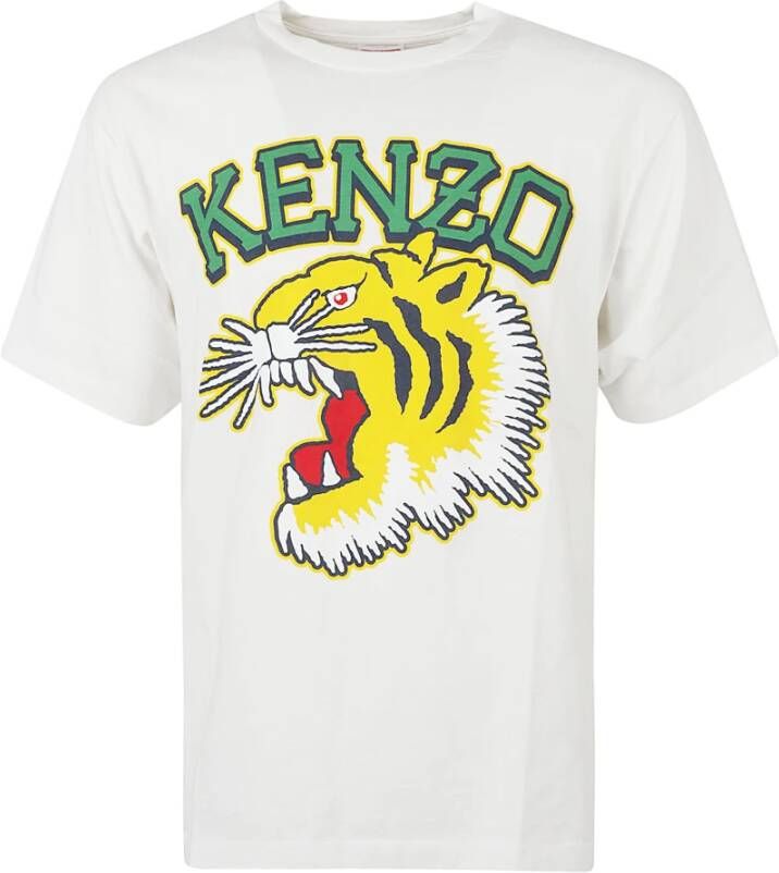 Kenzo Beige Tiger Varsity Oversize T-Shirt Beige Heren