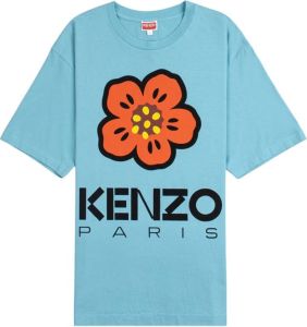 Kenzo Blauw Bedrukt T-Shirt Blauw Heren