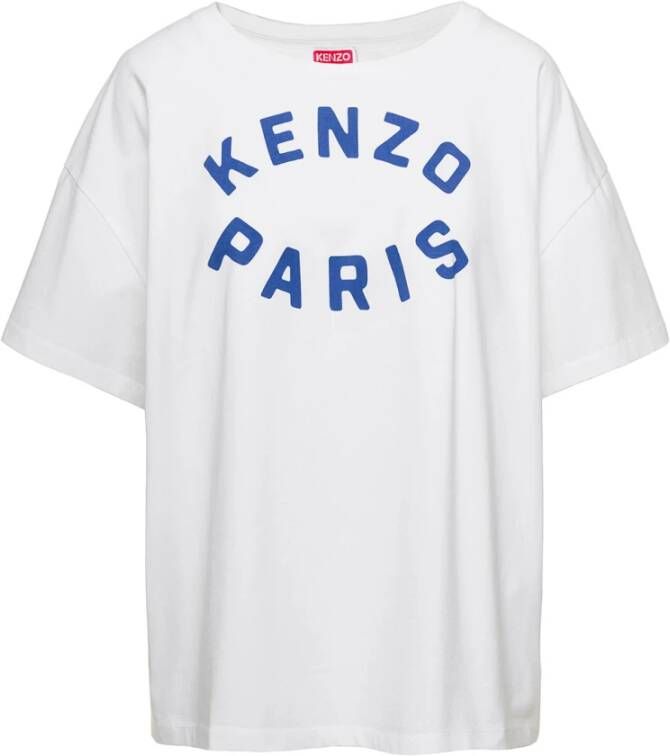 Kenzo Beige T-shirts en Polos met Target Logo White Dames