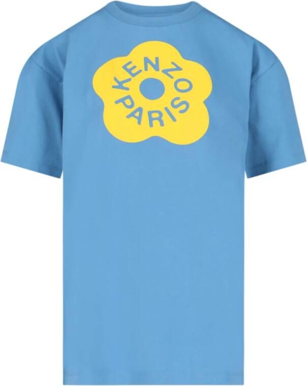 Kenzo Blauwe Oversized T-shirt en Polo Collectie Blauw Dames