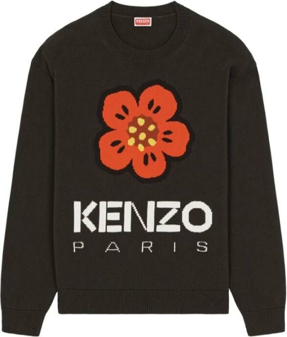 Kenzo Bloemenmotief Sweatshirt Zwart Heren