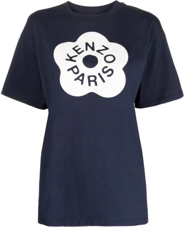 Kenzo Boke Flower 2.0 Katoenen T-shirt Blauw Dames