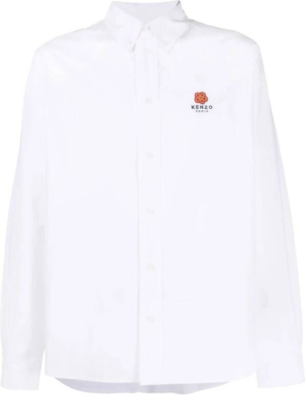 Kenzo Boke Flower Button-Down Overhemd Wit Heren