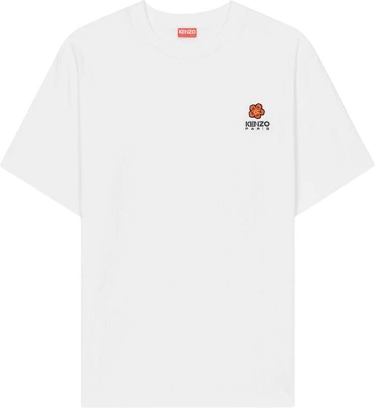Kenzo Boke Flower Crest T-shirt White Heren