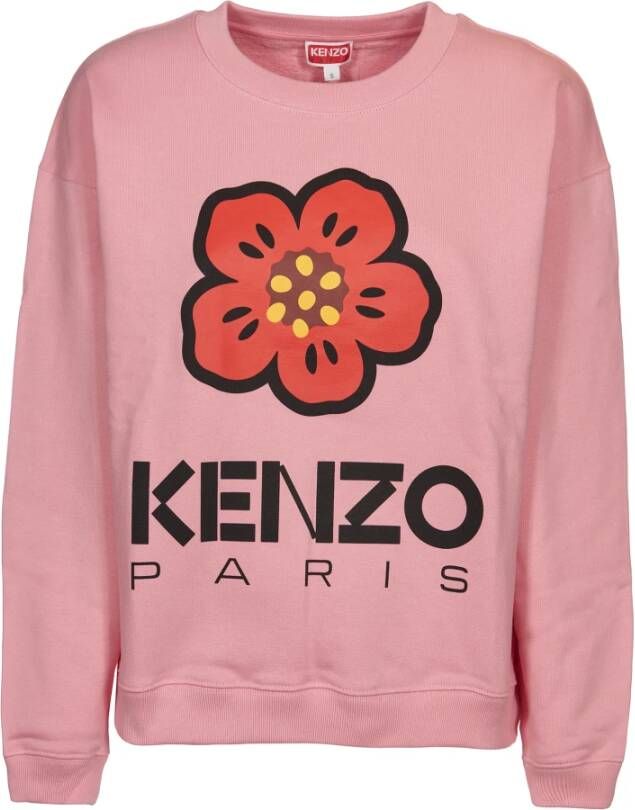 Kenzo Boke Flower Print Sweatshirt Roze Dames