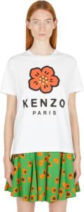 Kenzo Boke Flower Print T-Shirt Wit