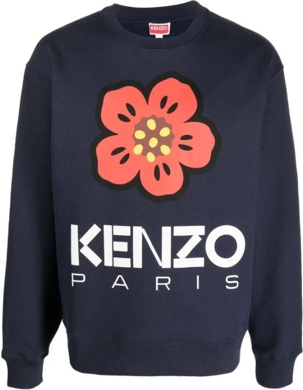 Kenzo Boke Flower Sweatshirt voor Heren Blauw Heren