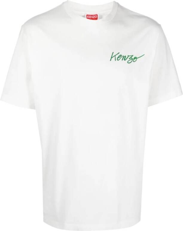 Kenzo Bronzen Heren T-shirts en Polos Wit Heren