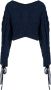 Kenzo Cable Lace Up Jumper Blauw Dames - Thumbnail 1