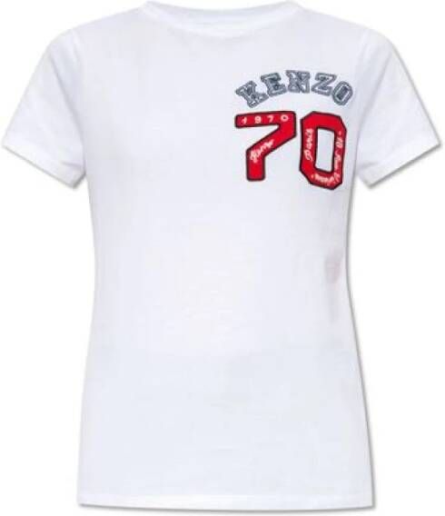 Kenzo Camiseta Stijlvol T-shirt White Dames