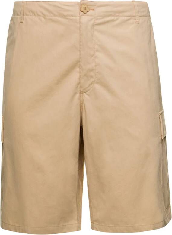 Kenzo Cargo Workwear Shorts Beige Heren