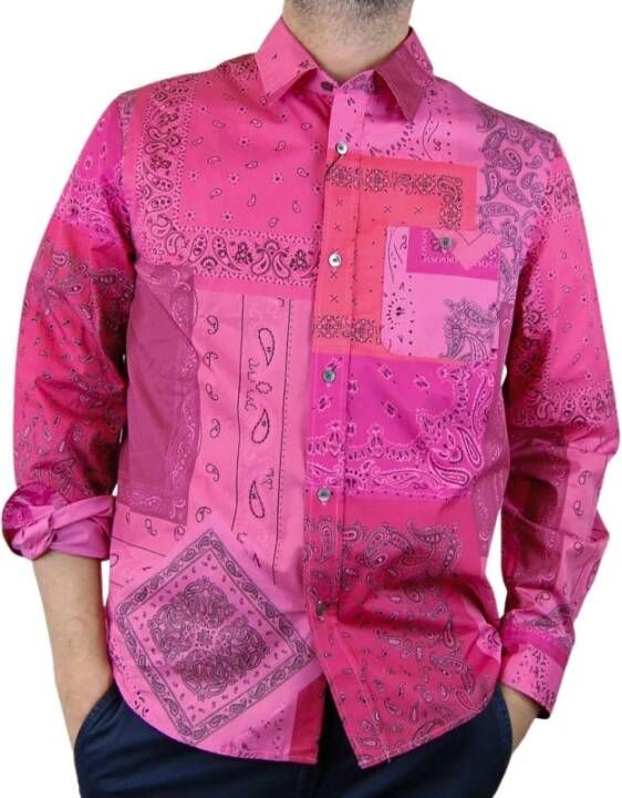 Kenzo Casual overhemd Roze Heren