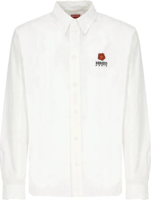 Kenzo Casual Overhemd White Heren