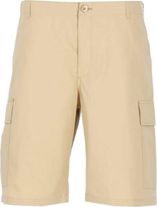 Kenzo Beige Katoenen Bermuda Shorts voor Heren Beige Heren