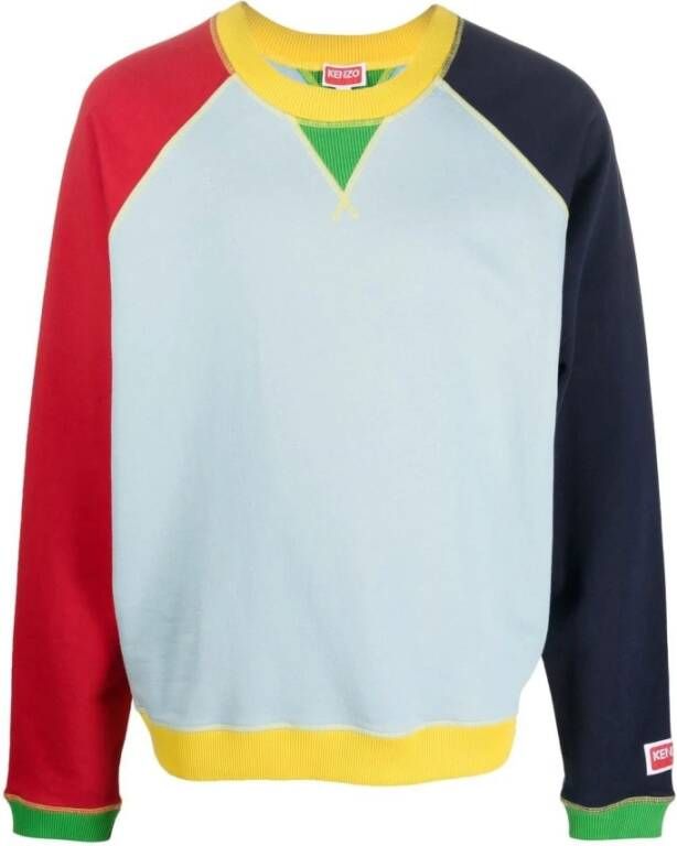 Kenzo Colorblock sweatshirt Meerkleurig Heren