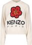 Kenzo Comfortabele en stijlvolle trui met ronde hals Wit Dames - Thumbnail 5