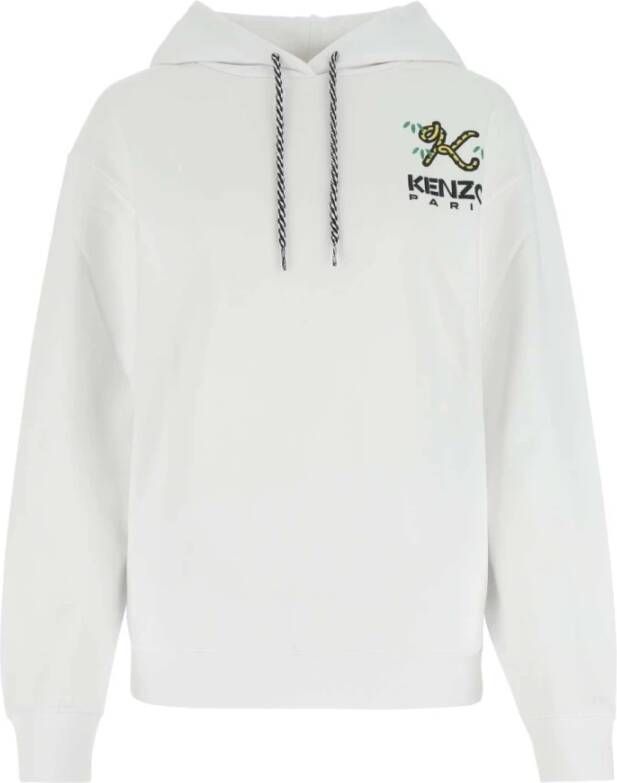 Kenzo Comfortabele Hoodie White Dames