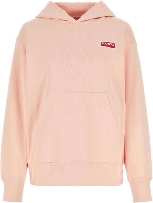 Kenzo Comfortabele Pastelroze Katoenen Sweatshirt Roze Dames