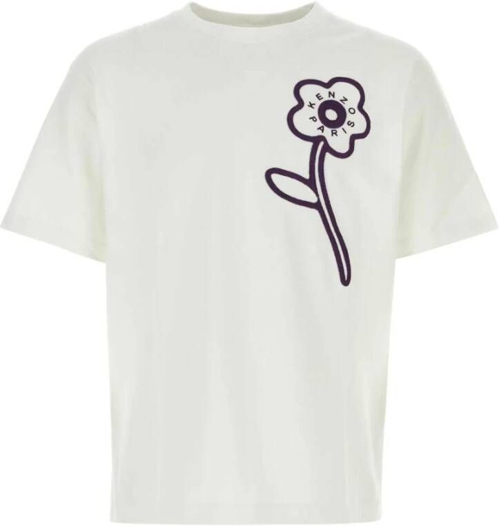 Kenzo Comfortabele Witte Katoenen Oversize T-Shirt White Heren