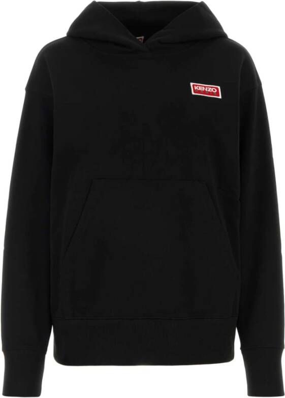 Kenzo Comfortabele Zwarte Katoenen Sweatshirt Black Dames