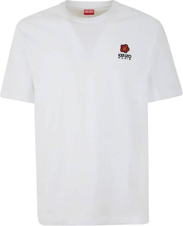 Kenzo Grijze T-shirt met geborduurd logo voor heren Gray Heren